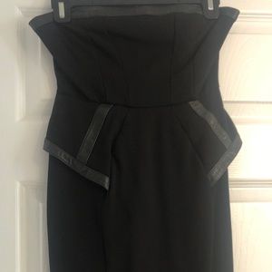 Corset Dress Ponte and Leather
